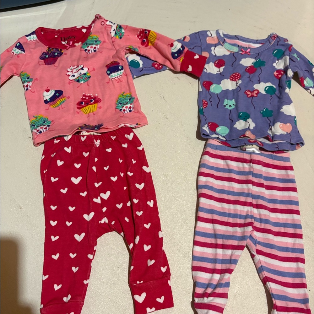 2 Pairs of Hatley Baby Pajama Set size 3-6M